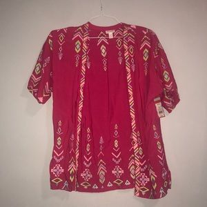 Pink Pullover Jacket